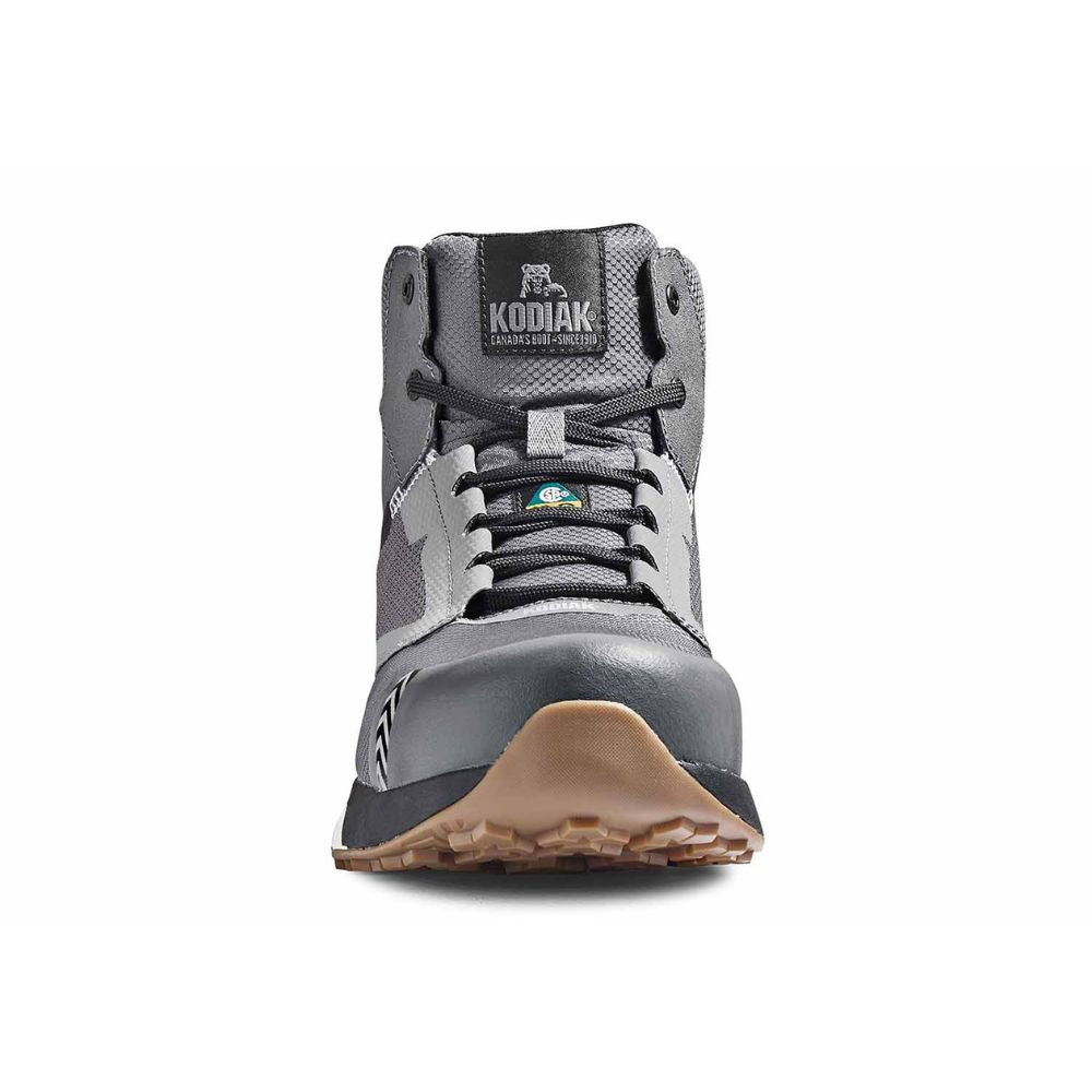 Kodiak Quicktrail Men's Composite Toe Work Safety Athletic Mid Shoe - Grey (KD0A4TF5GYX) | Slip-Resistant & Lightweight for Construction, Warehouse & Outdoor Work