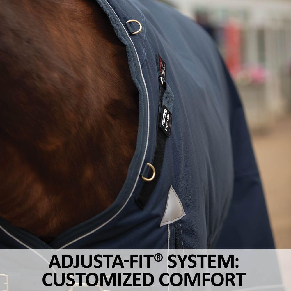 Challenger II Senior Adjusta-Fit Surcingle Horse Turnout Blanket - Waterproof 1200D Ripstop Winter Horse Blanket with Wither Relief | Perfect for Cold Weather Riding, Stable Use & Outdoor Protection
