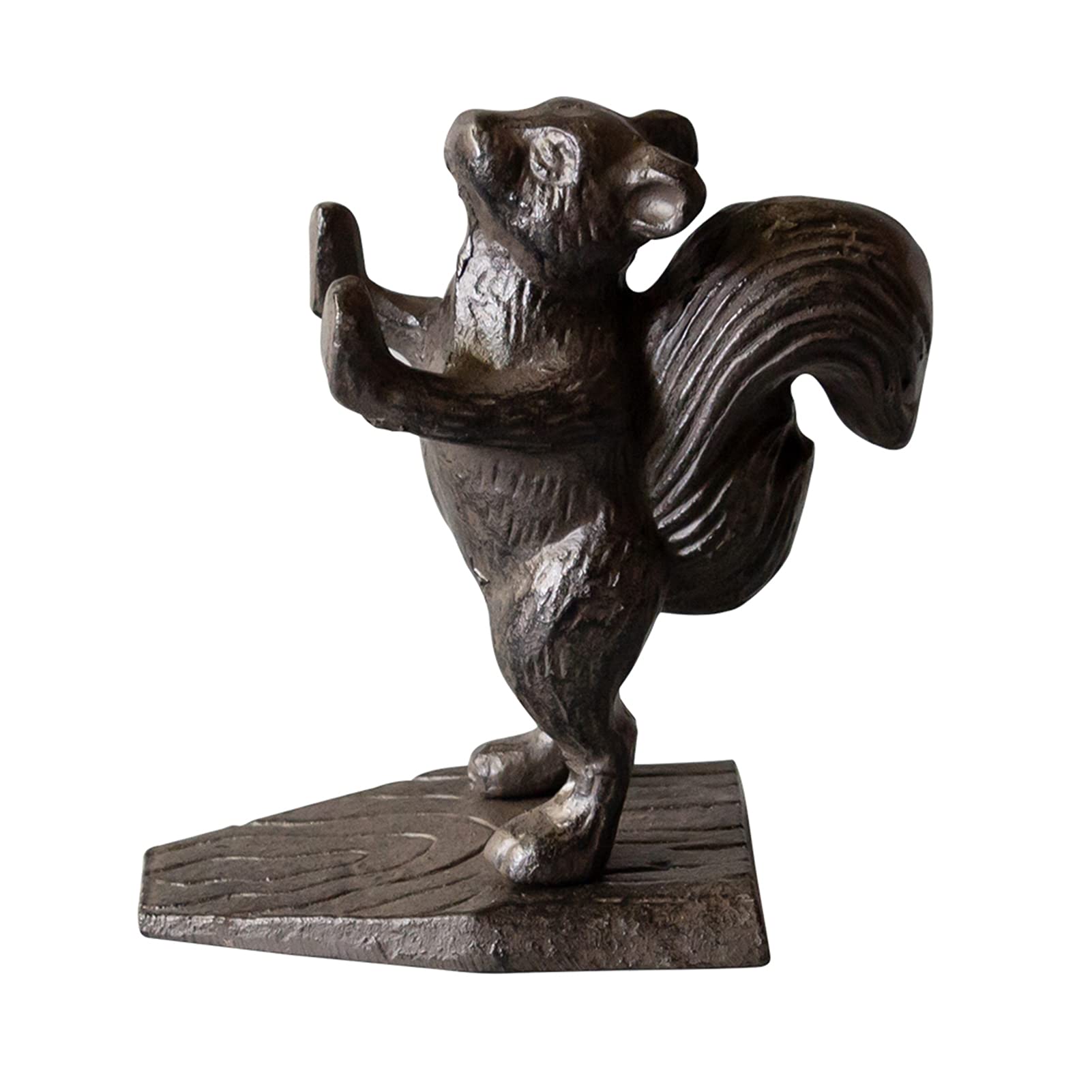 Vintage Cast Iron Mouse Door Stop - Heavy Duty Door Wedge Stopper for Home, Office & Farmhouse - Decorative Country Chic Animal Doorstop for Indoor & Outdoor Use - Perfect for Wedging Doors Open, Decorating Shelves & Adding Rustic Charm