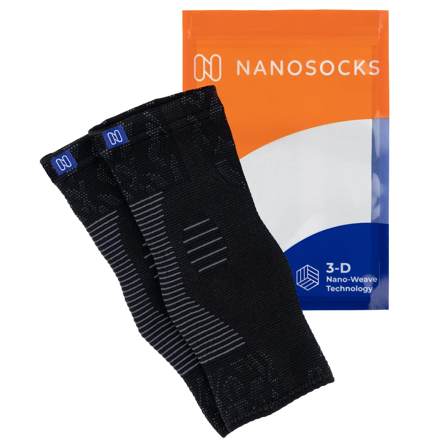 6 Pack Toeless Compression Socks for Women & Men - Large Size (3 Black + 3 White) - Best for Running, Travel & Nursing - Improve Circulation & Reduce Swelling