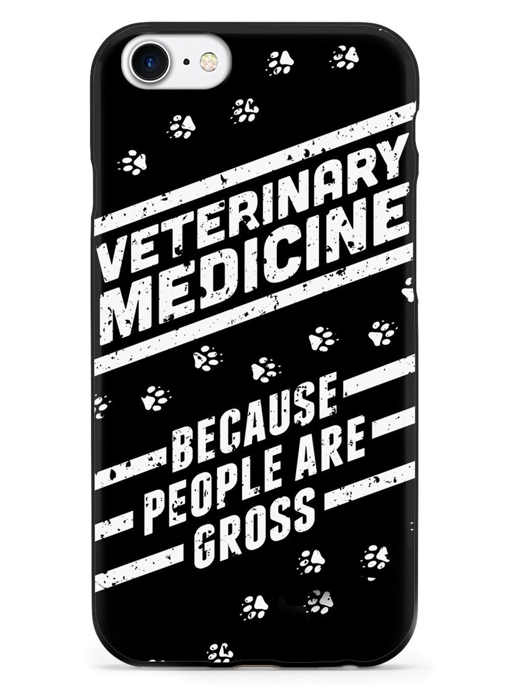 Inspired Cases - iPhone 8 Case Compatible with Apple iPhone 8 - 3D Textured Protective Phone Cover - Veterinary Medicine Vet Theme - Perfect for Vet Professionals & Animal Lovers