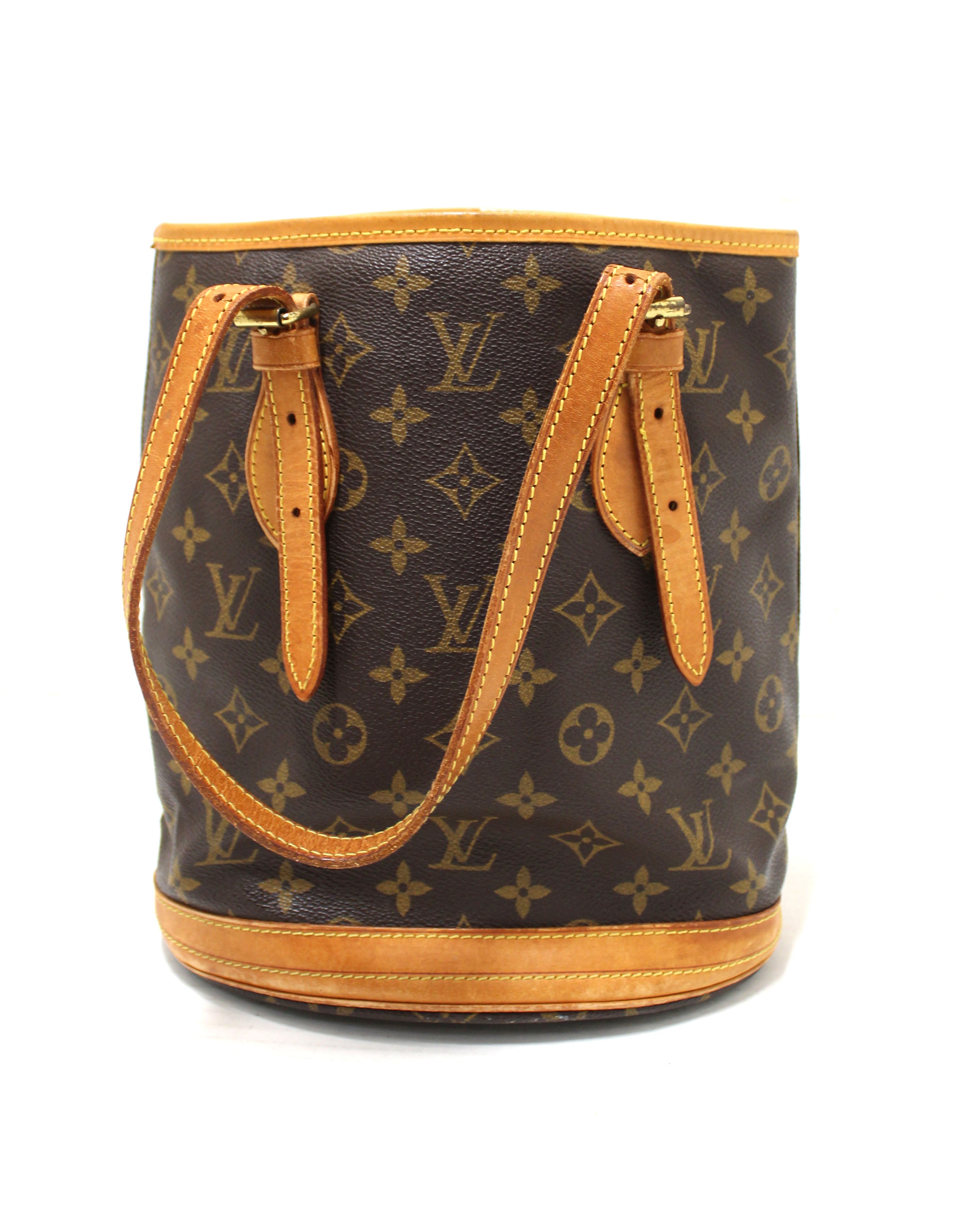 Authentic Louis Vuitton Monogram Bucket PM Shoulder Bag - Luxury Designer Handbag for Women | Perfect for Everyday Use, Travel & Fashion Accessories