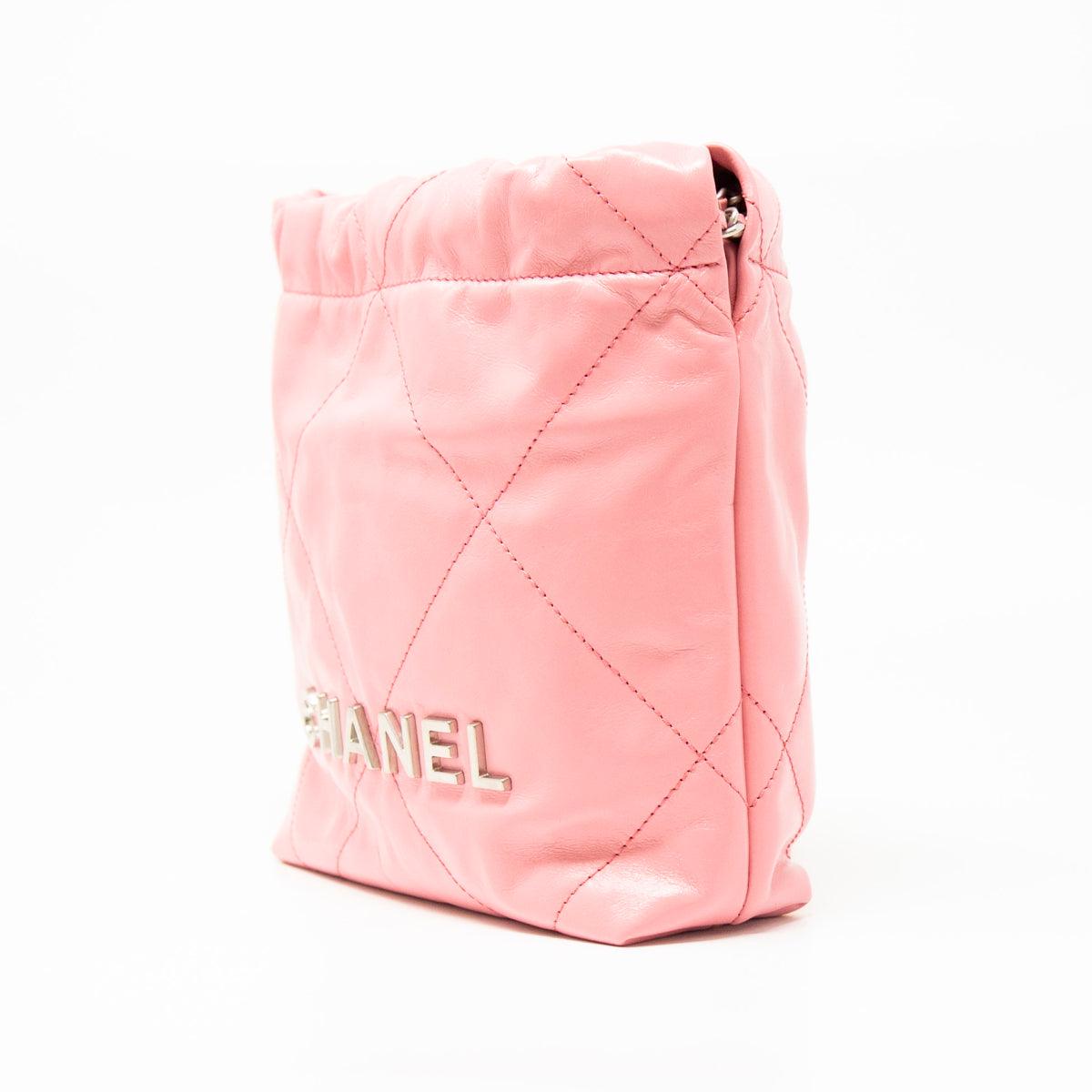 Chanel Pink Mini 22 Hobo Bag - Luxury Designer Shoulder Bag for Women | Perfect for Date Night, Parties & Everyday Use