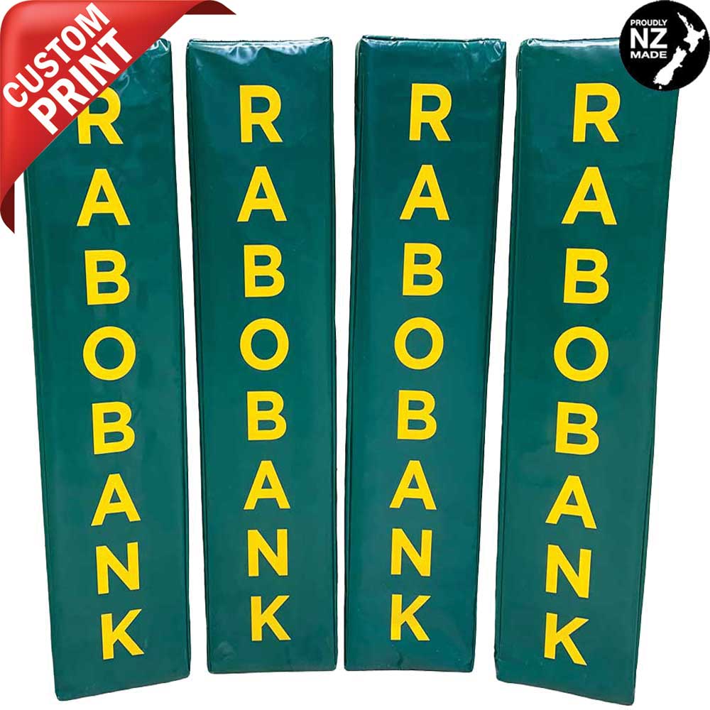 Premium Corporate Branded Rugby Goal Post Pads - High-Quality Safety Padding for Rugby Fields & Training Facilities | Perfect for Schools, Clubs, and Professional Matches