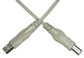 USB 2.0 Computer Cable 6FT Gray - High Speed Data Sync & Charging Cord for PC, Laptop, Printer (5-Pack) - Perfect for Office, Home & Gaming Setup