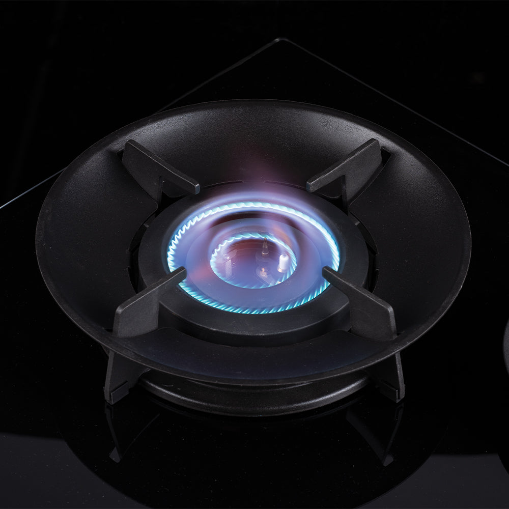 FH GS7020 SVSS TG 2 Burner Gas Stove with 1 Double Inner Flame Burner - High Efficiency Cooktop for Kitchen, Camping & Outdoor Cooking