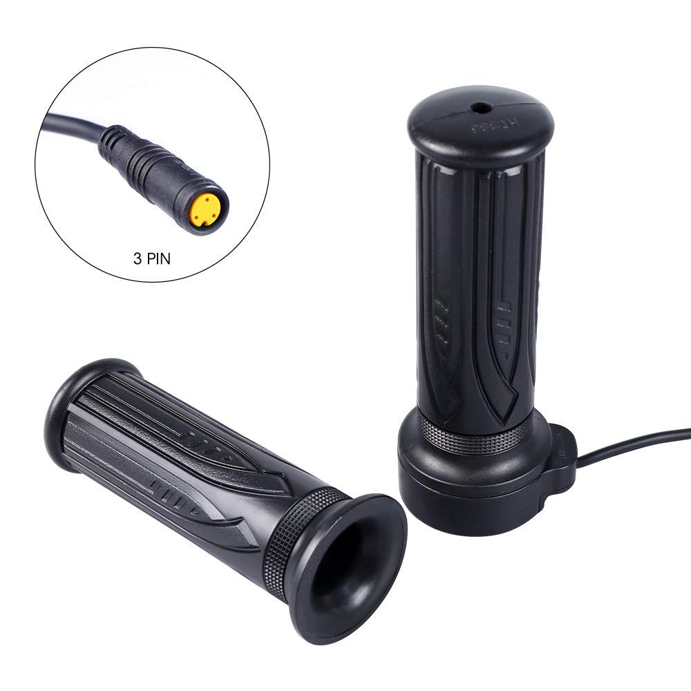 Electric Bike Full Twist Throttle & Thumb Throttle Speed Controller for E-Bike and Scooter - Compatible with Left Hand Installation | Perfect for Commuting, Off-Road Adventures & Urban Riding