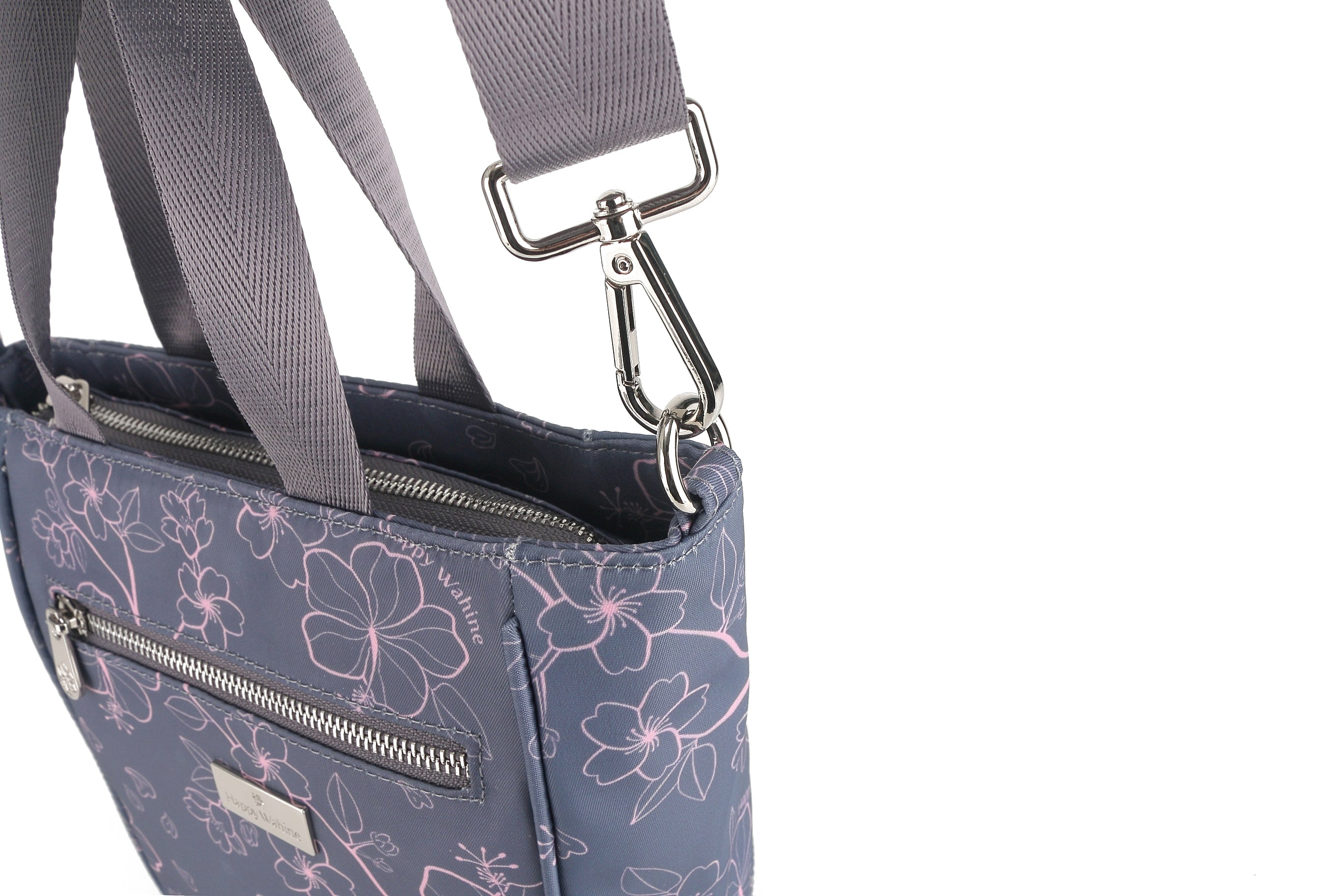 Ke'olu Sakura Grey Crossbody Bag for Women - Stylish & Lightweight Shoulder Purse - Perfect for Travel, Shopping & Everyday Use