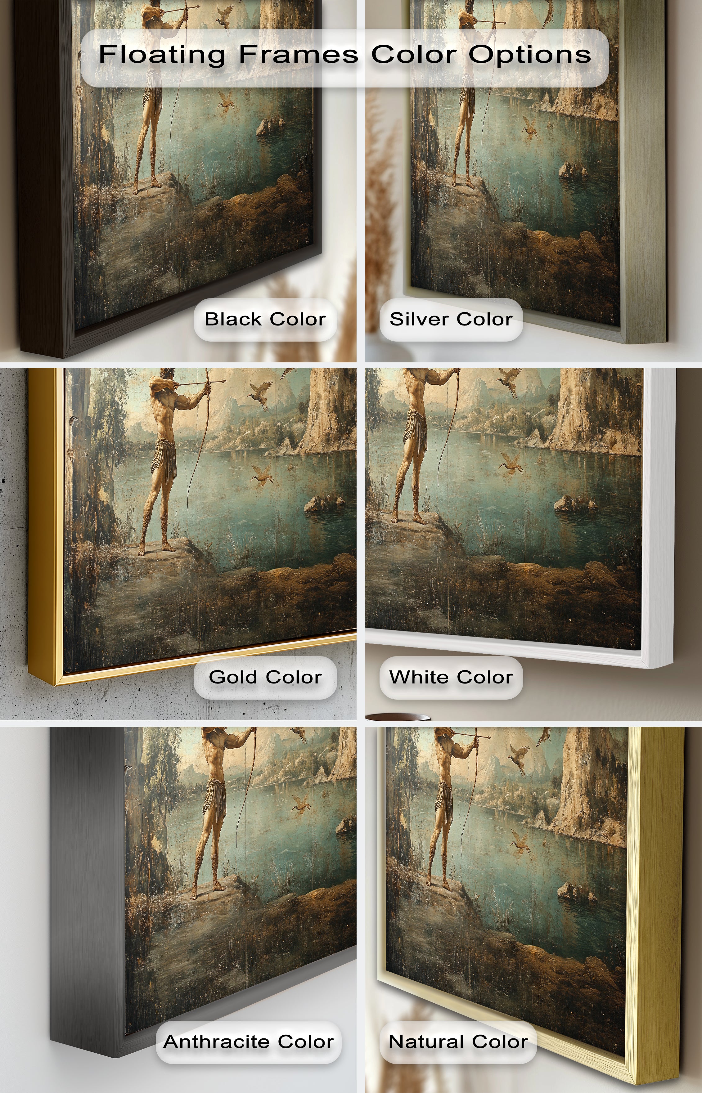Apollo's Aim - Greek Mythology Oil Painting Artwork for Home Decor & Wall Art | Perfect for Living Room, Bedroom, or Office