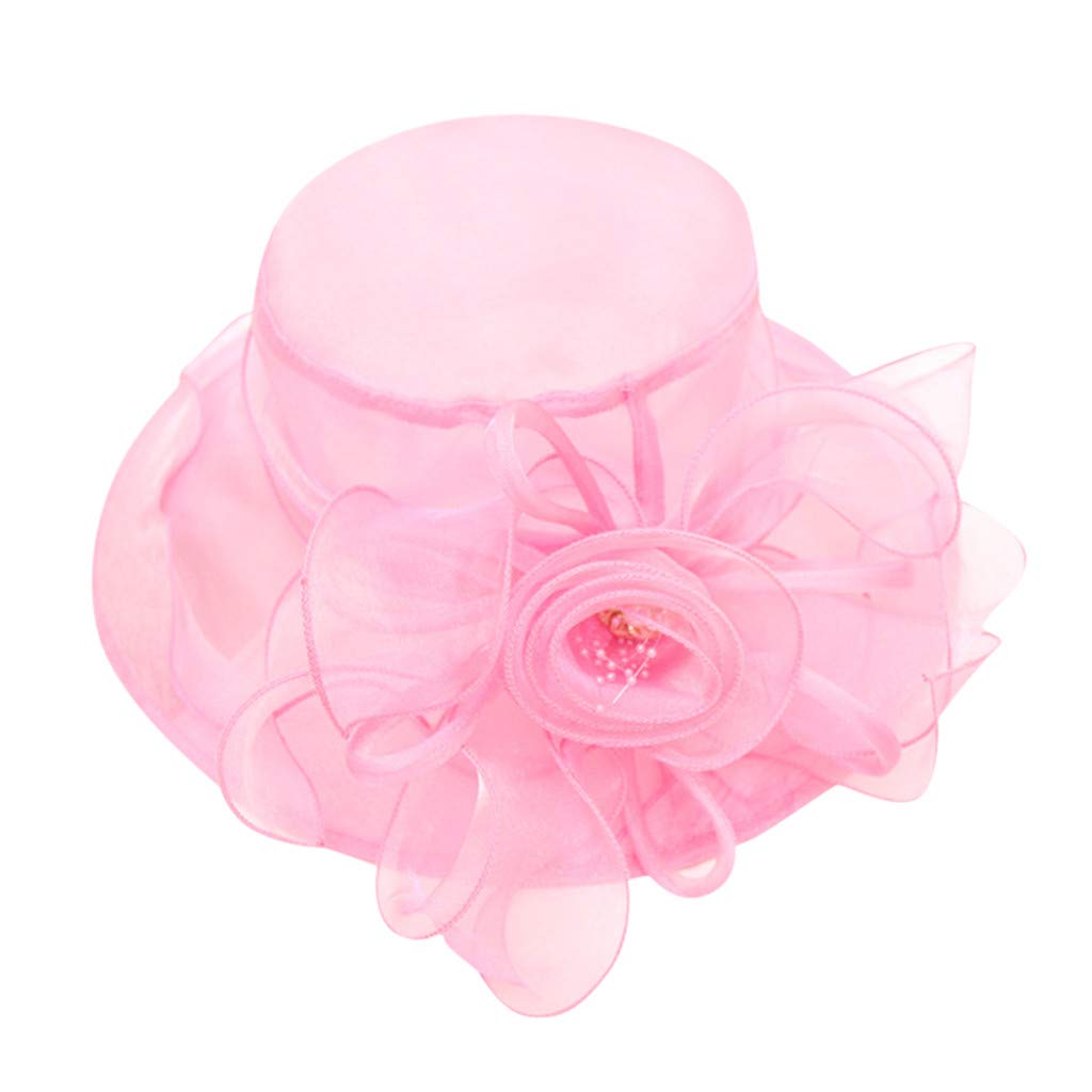 Vintage Fascinator Hats for Women - Elegant Wide Brim Bridal Tea Party Wedding Hats & Summer Sun Hats | Perfect for Garden Parties, Royal Ascot, Kentucky Derby & Beach Weddings