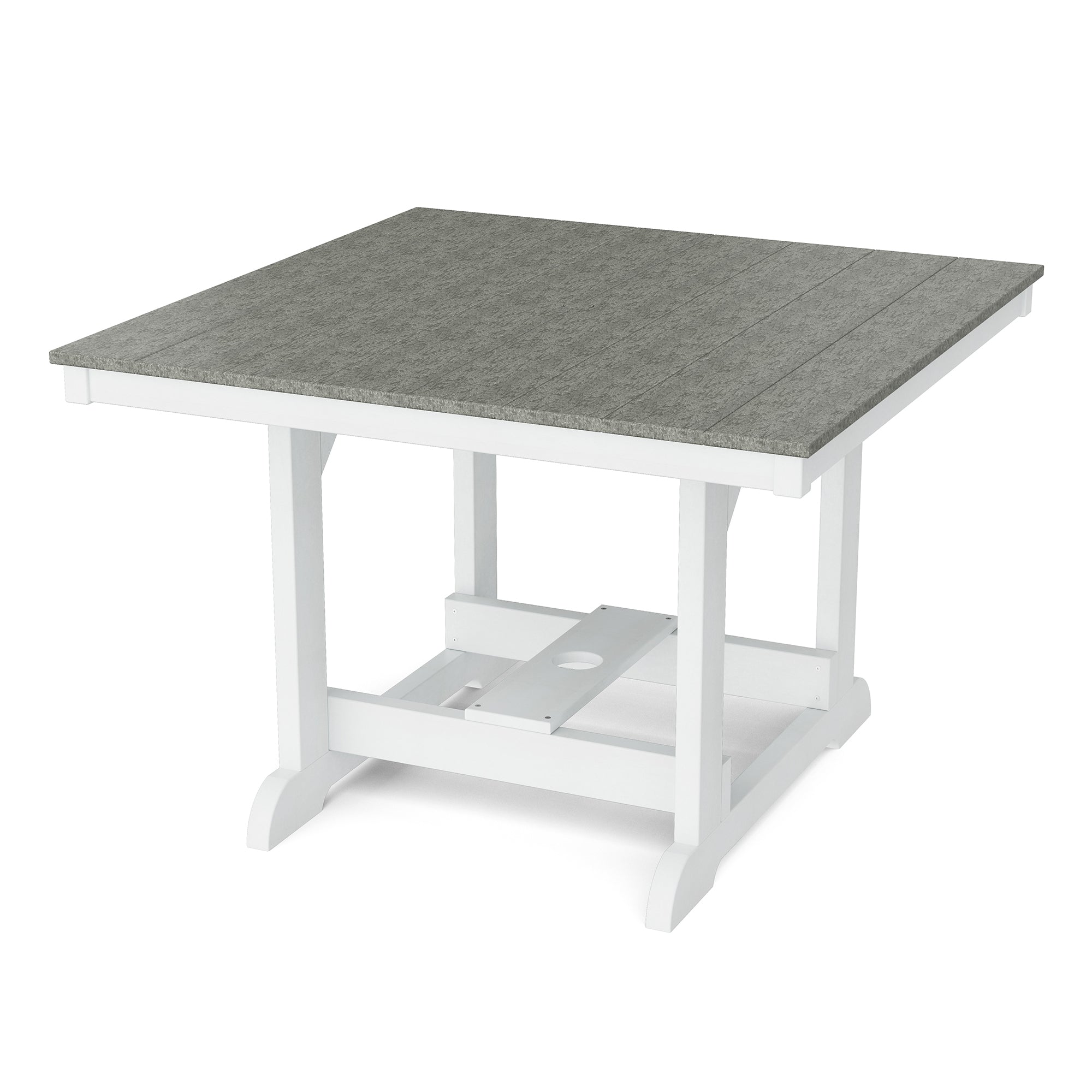 Heritage 44x44 Inch Square Dining Table - Solid Wood Farmhouse Style Kitchen Table for Family Meals & Entertaining