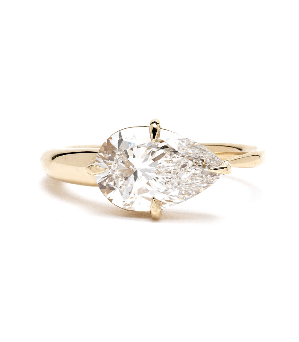 3 Carat Pear Shaped Lab Grown Diamond Engagement Ring for Women - Elegant Wedding Band, Anniversary Gift & Proposal Jewelry