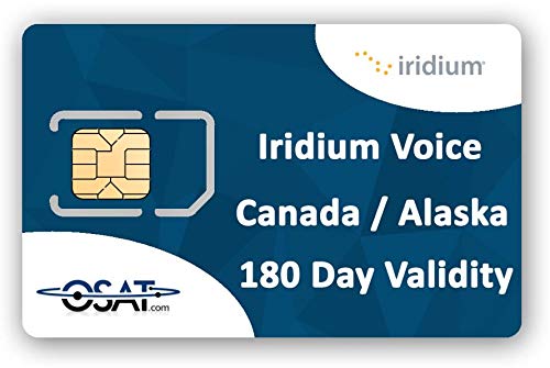 OSAT Iridium 200 Mins Prepaid Satellite Phone Airtime for Canada & Alaska - Northern Lights Coverage - 180 Day Validity - Refillable Online - No Activation or Monthly Fees - Perfect for Remote Travel, Emergency Communication & Outdoor Adventures