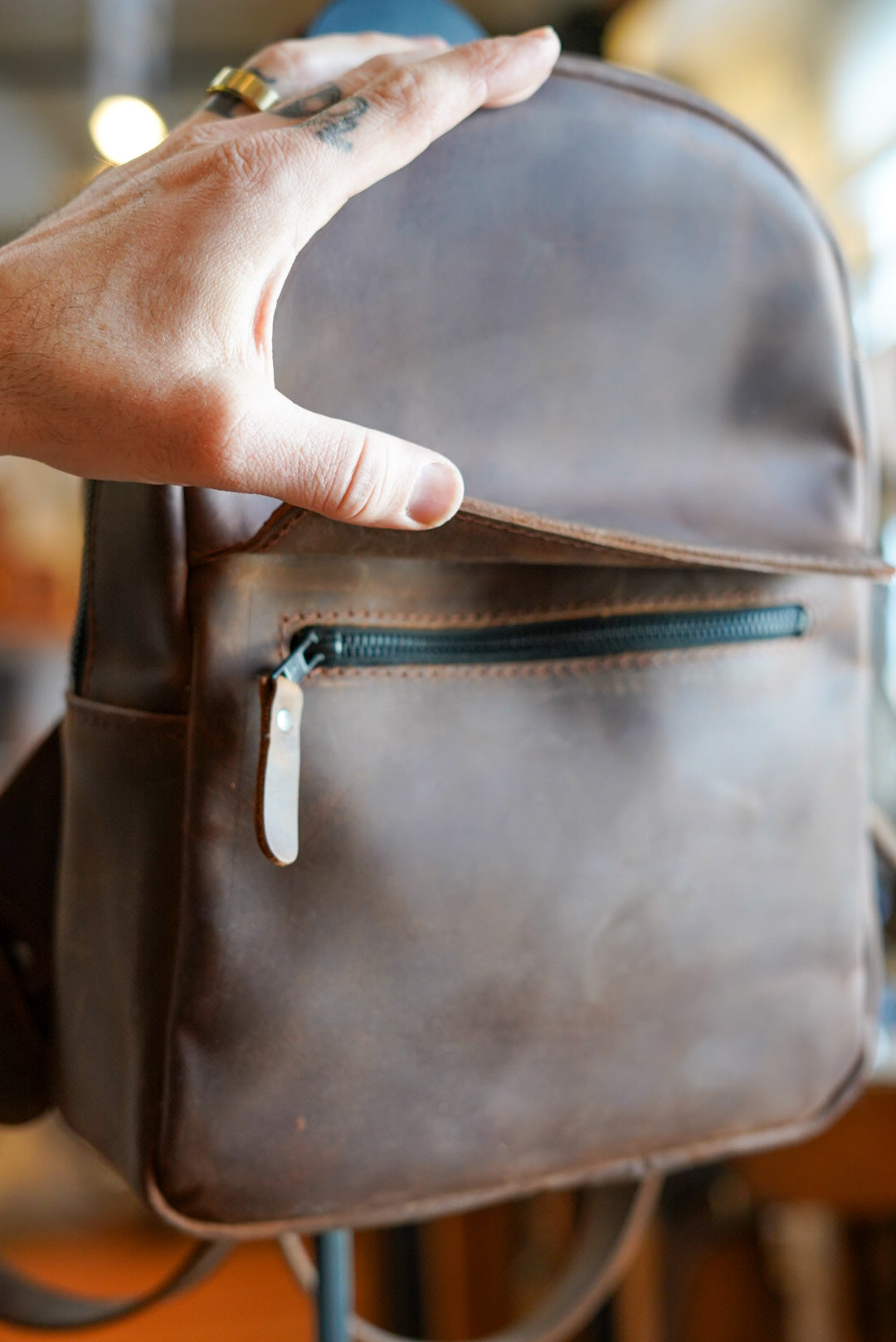 Mini Venture Backpack - Lightweight Hiking Daypack for Outdoor Adventures (Loco Gaucho Brown) - Perfect for Camping, Travel & Daily Commute