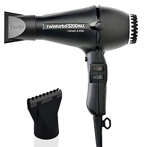 Twin Turbo Ceramic & Ionic 3200 Max Black + Hot Blow