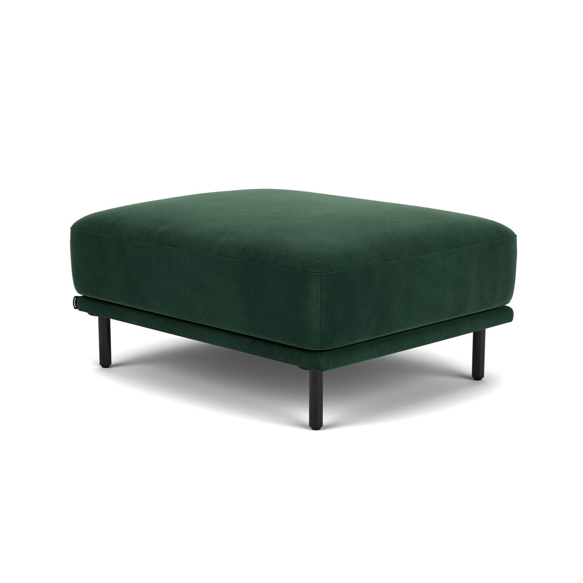 Harvey Velvet Ottoman - Stylish Round Footstool with Storage, Soft Velvet Upholstery for Living Room, Bedroom & Nursery - Perfect for Extra Seating, Footrest or Decorative Accent