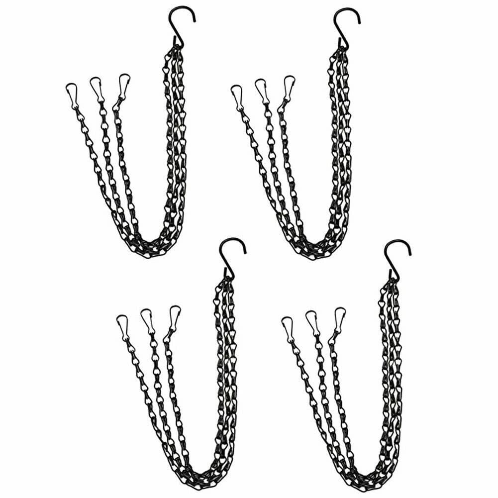 ADHW Hanging Basket - Durable Chain Planter Holder for Flower Pots, Indoor/Outdoor Plant Hangers (Set of 3) - Perfect for Balcony, Garden, Patio & Home Decor