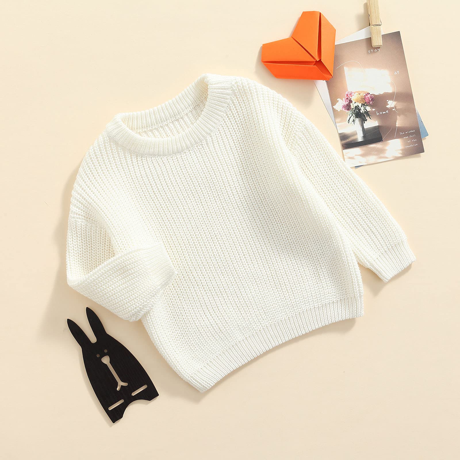Warm Knitted Chunky Baby Sweater for Infant Toddler - Long Sleeve Cozy Winter Clothes for Boys & Girls | Perfect for Fall & Winter Outings, Family Photos, and Holiday Gatherings