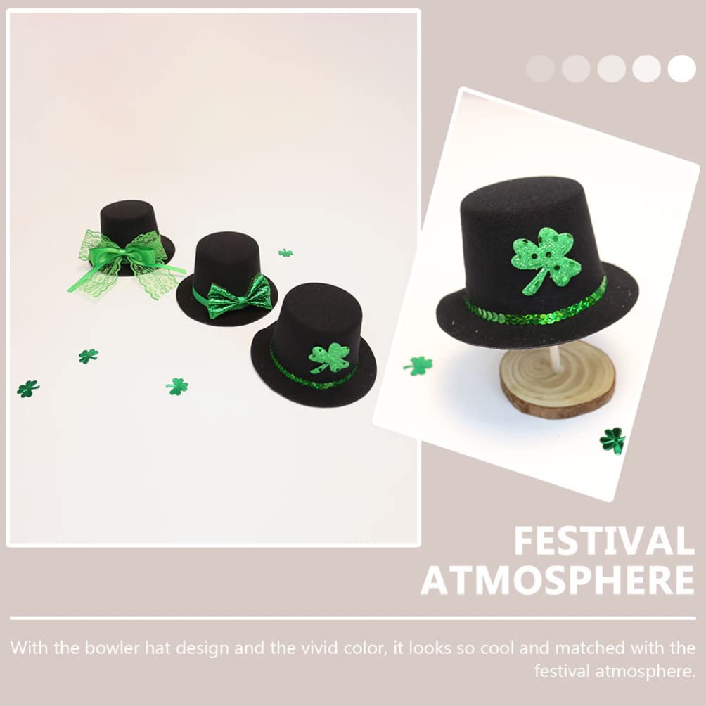 1pc Irish Leprechaun Hat Hair Clip - Shamrock Leaf Hairpin for St. Patrick's Day, Christmas, Cosplay & Dress Up - Fun Accessory for Kids, Pets & Party Costumes