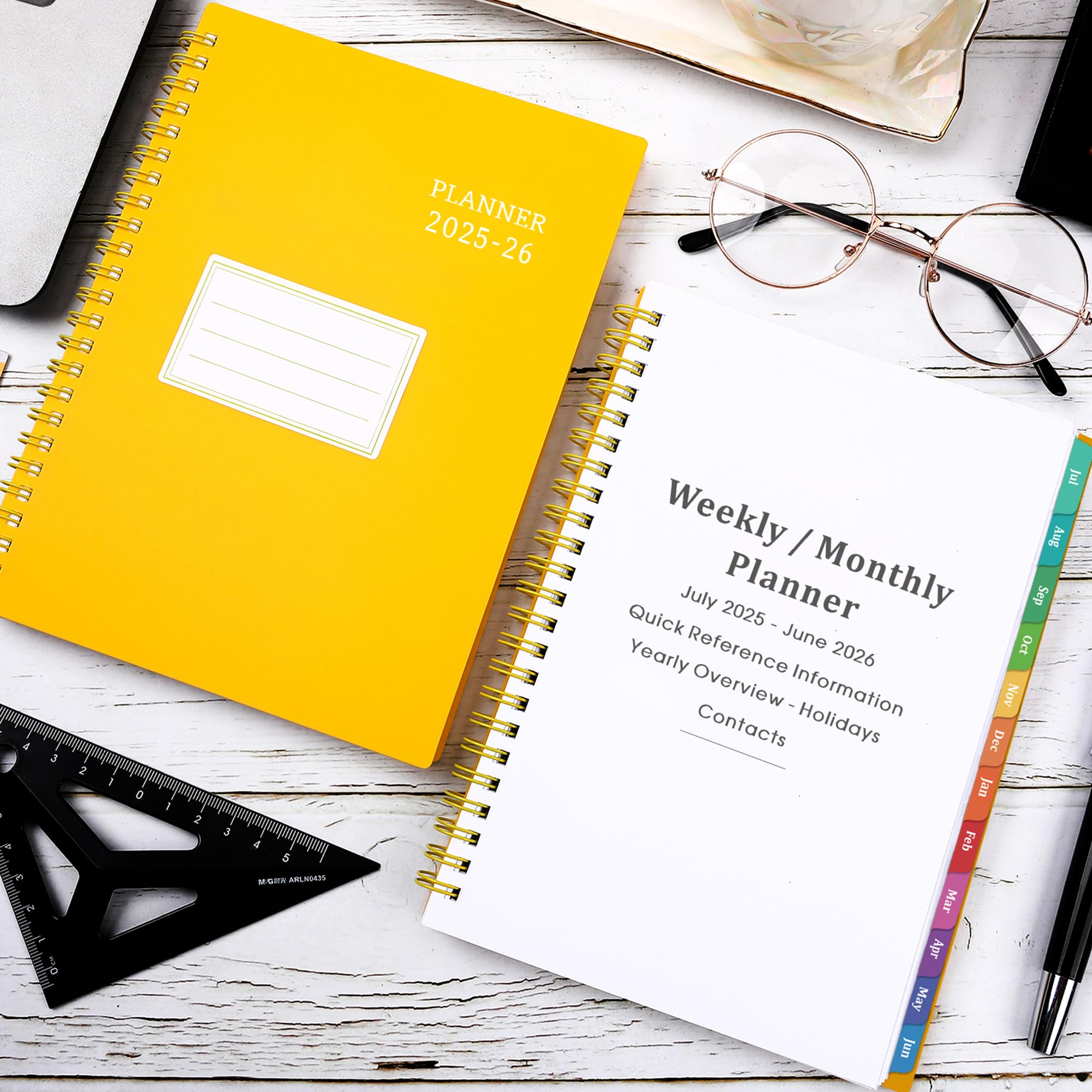 2025-2026 Academic Planner | July 2025 to June 2026 Daily Weekly Monthly Organizer | 6.25
