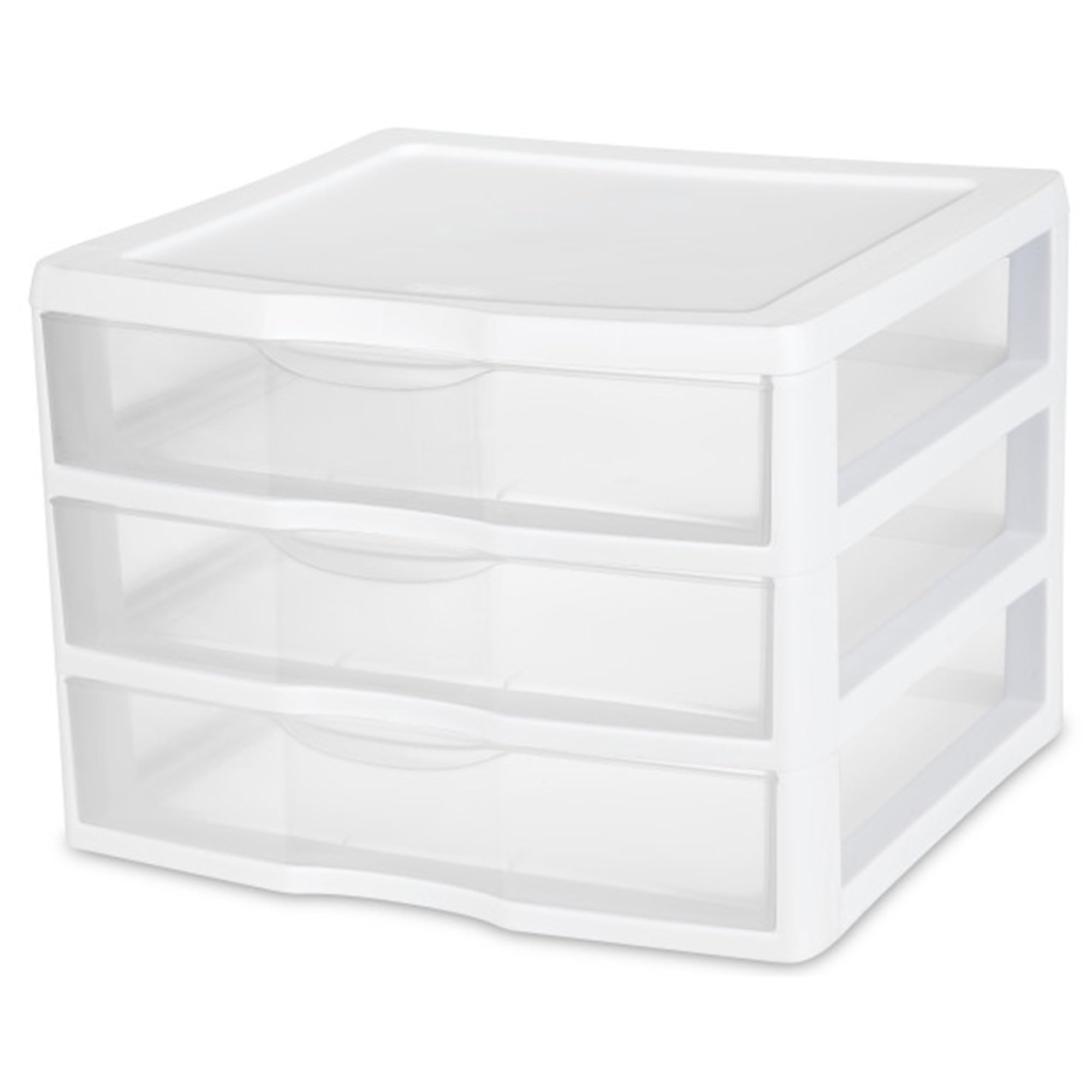 Sterilite 9-Pack 3 Drawer Plastic Storage Organizer - Small White Bins & Drawers for Home, Office, Closet Organization | Space-Saving Storage Solution