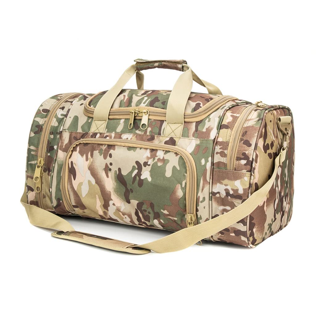 **EKDSPW Waterproof Gym Bag for Men & Women - Large Sports Duffel Bag with Shoe Compartment & Yoga Mat Holder - 61x25x33cm Travel Fitness Bag for Workout, Yoga, Camping & Outdoor Activities**