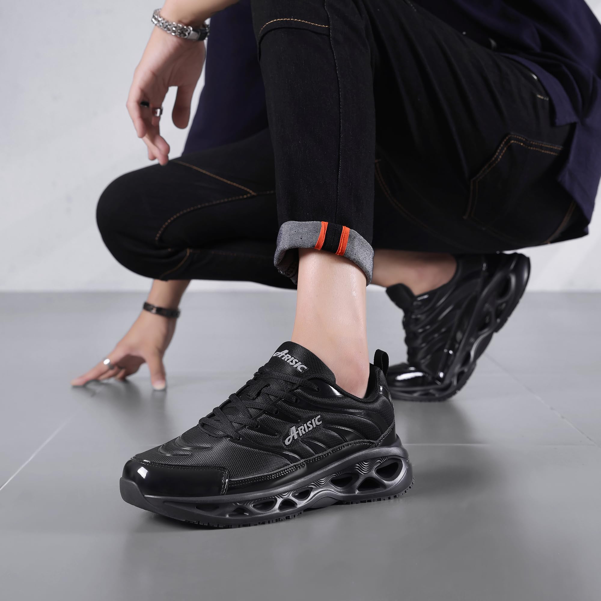 Slip Resistant Work Shoes for Men & Women - Waterproof Non-Slip Sneakers with Breathable Comfort for Restaurant Chefs, Walking & Daily Use - Ideal for Kitchen, Hospital & Outdoor Activities