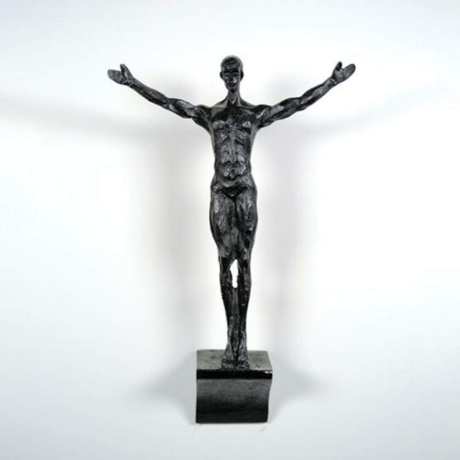 TOTGOO 3D Climbing Man Wall Sculpture - Handmade Home Decor Art, Unique Wall Statue (4-9 inch) - Perfect for Living Room, Bedroom & Office Decor