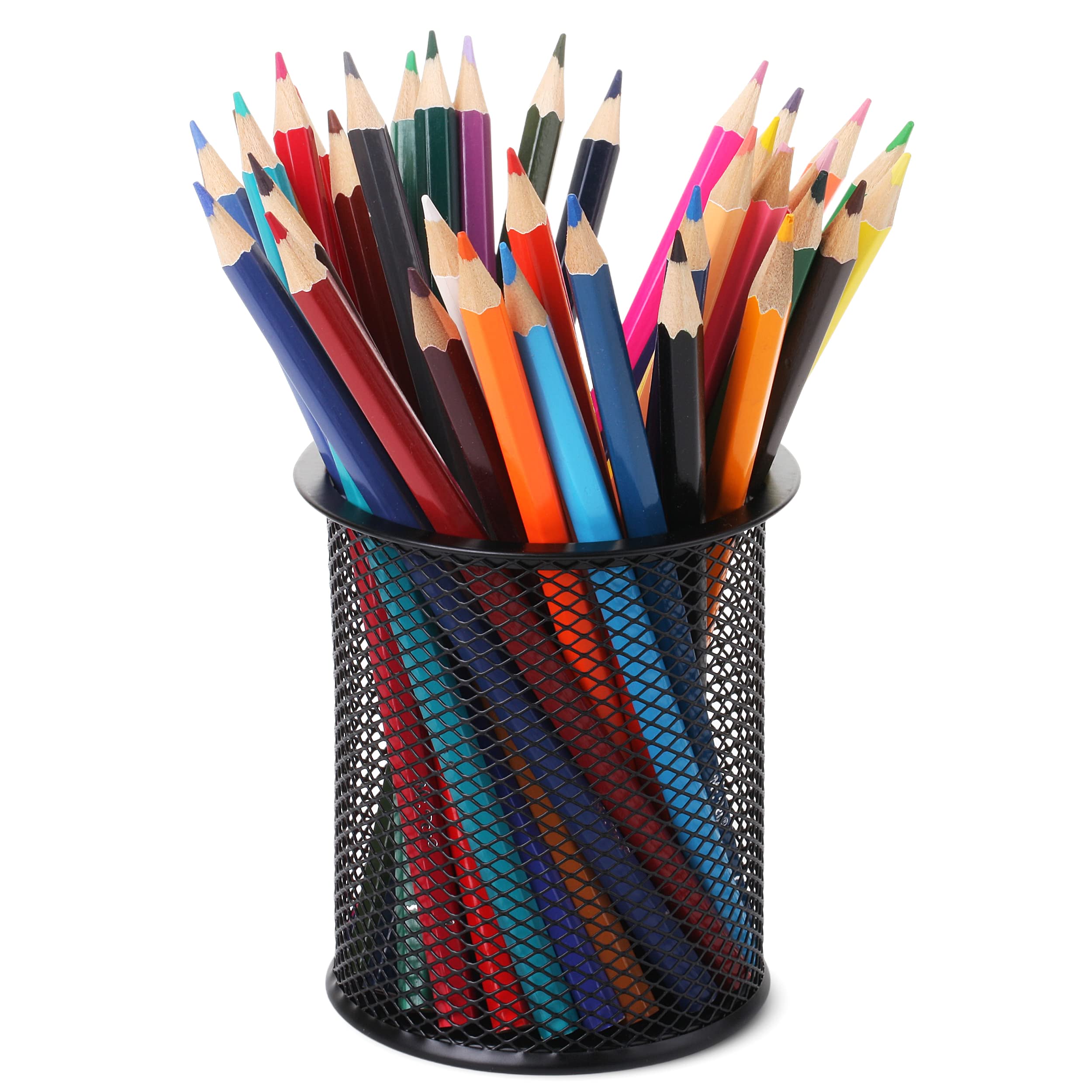 Mr. Pen - 3 Pack Metal Mesh Pencil Cup Holder, Black Desk Organizer for Pens, Pencils & Office Supplies | Perfect for Home, Office & School Workspace Organization