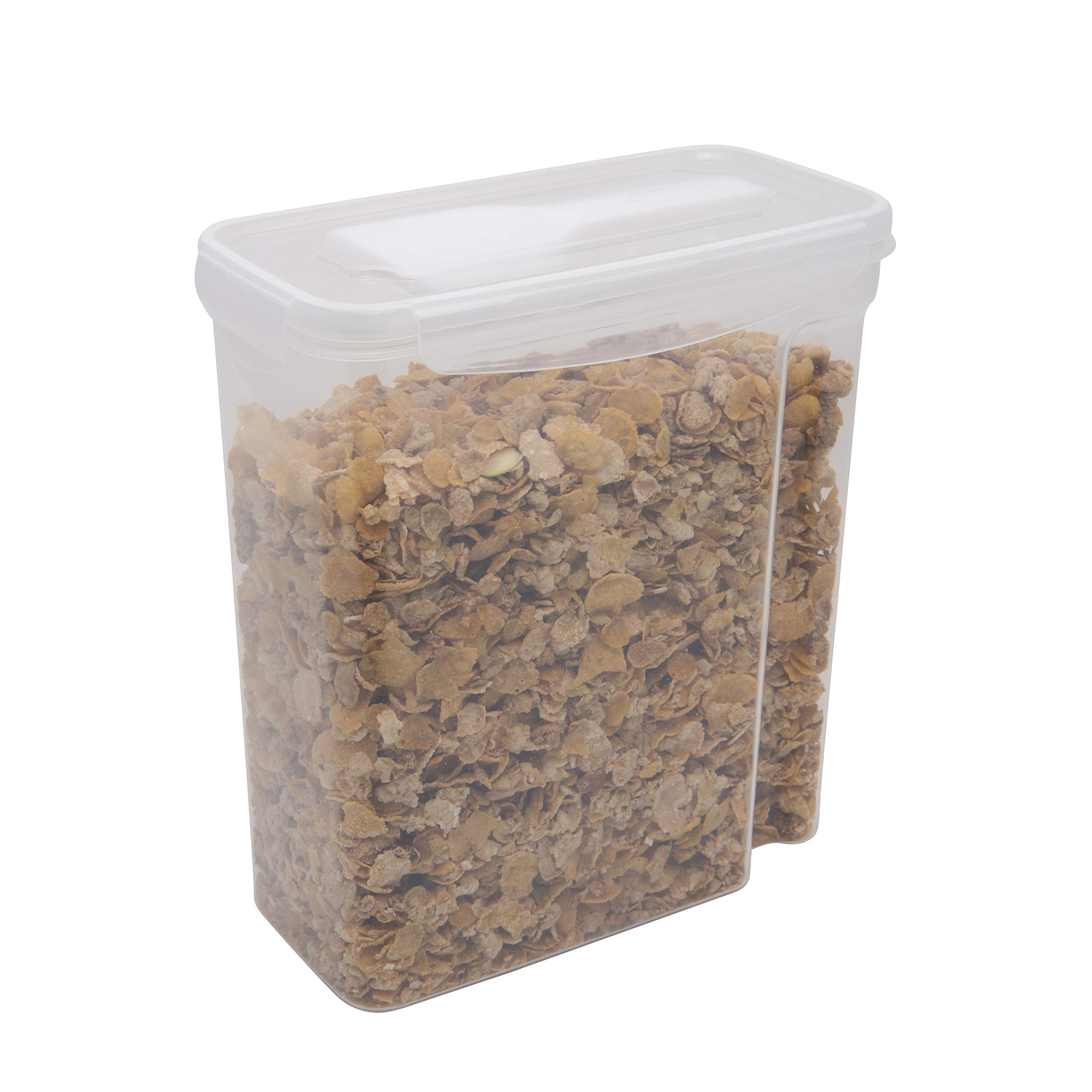2 Pack Airtight Cereal Storage Containers with Scooper - Medium Clear Food Storage Bins for Kitchen & Pantry Organization - Keep Cereal, Snacks, and Dry Foods Fresh - Perfect for Breakfast, Baking, and Meal Prep