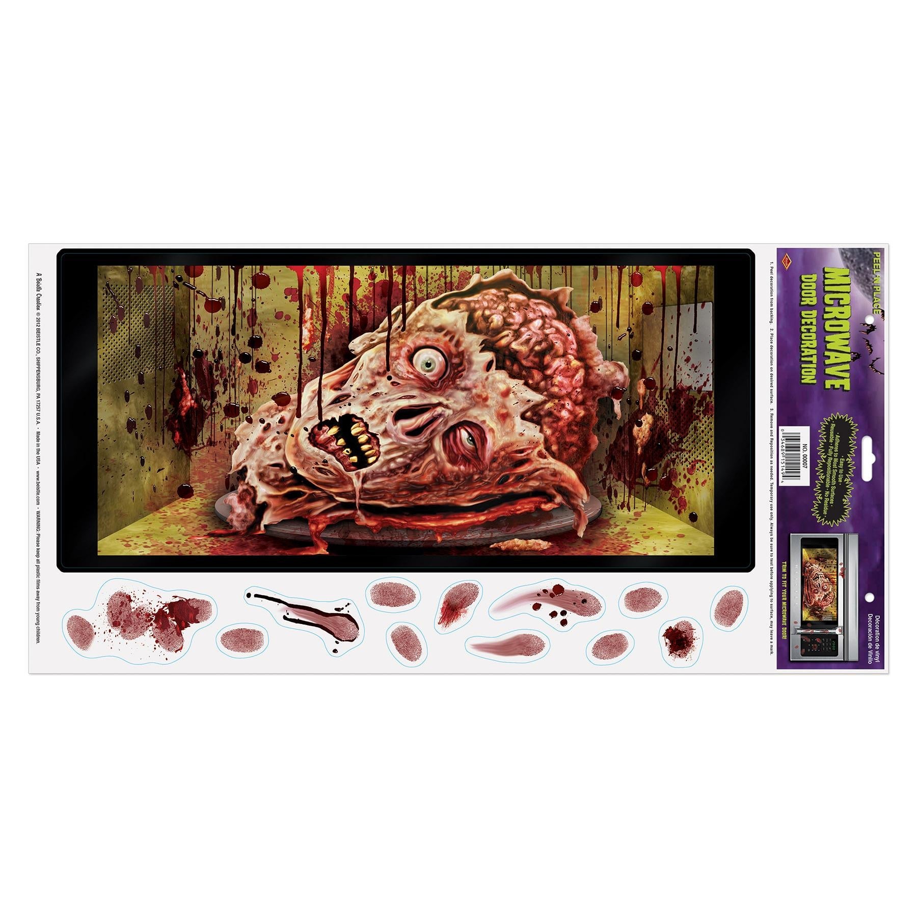 12 Pack Beistle Halloween Microwave Door Decorations - Spooky Kitchen Decor for Halloween Party & Home Haunting