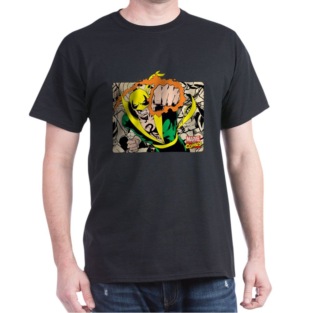 Retro Marvel Iron Fist Graphic T-Shirt - Cool Superhero Tee for Men & Women - Perfect for Cosplay, Comic Con & Casual Wear