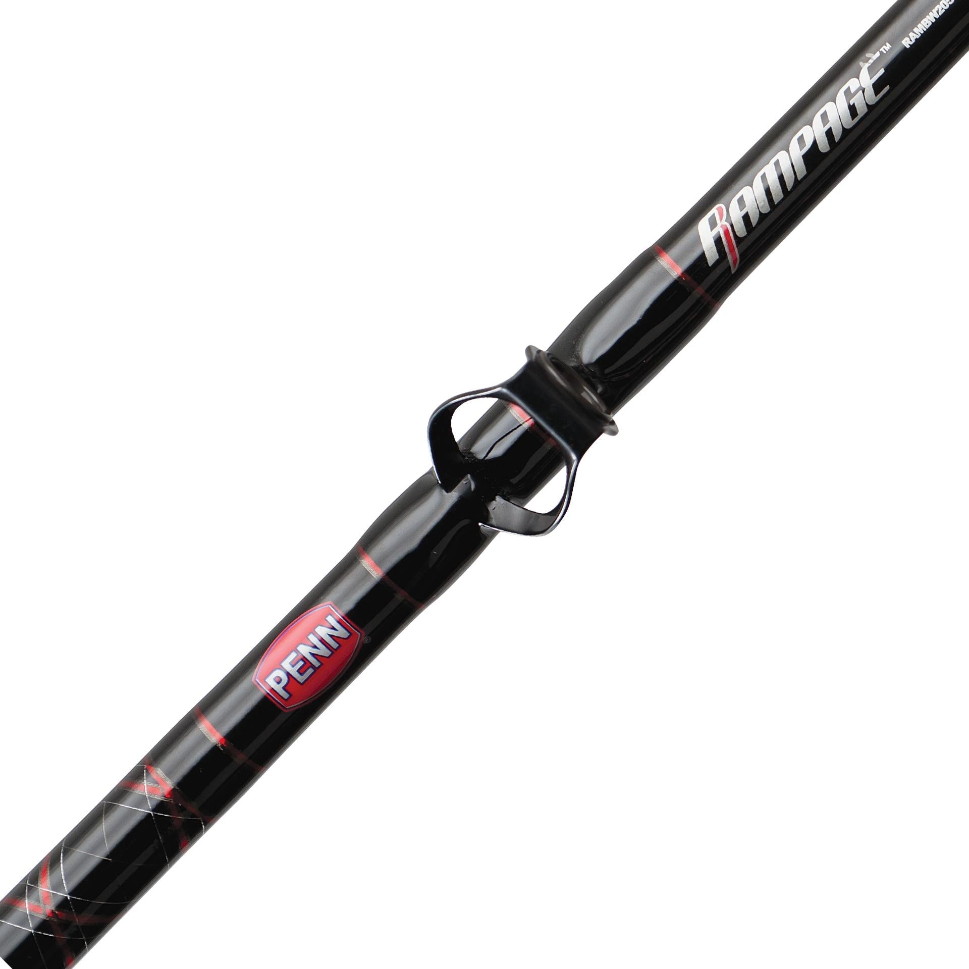 Rampage® Conventional Boat Rod - Heavy Duty Saltwater Fishing Rod for Offshore & Inshore Angling - Perfect for Trolling, Bottom Fishing & Casting