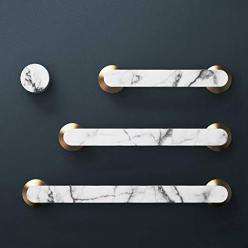 Marble Roman Style Cabinet Pulls - Elegant Drawer Knobs & Handles for Wardrobe & Furniture | Durable European Hardware for Kitchen, Bathroom & Closet Doors
