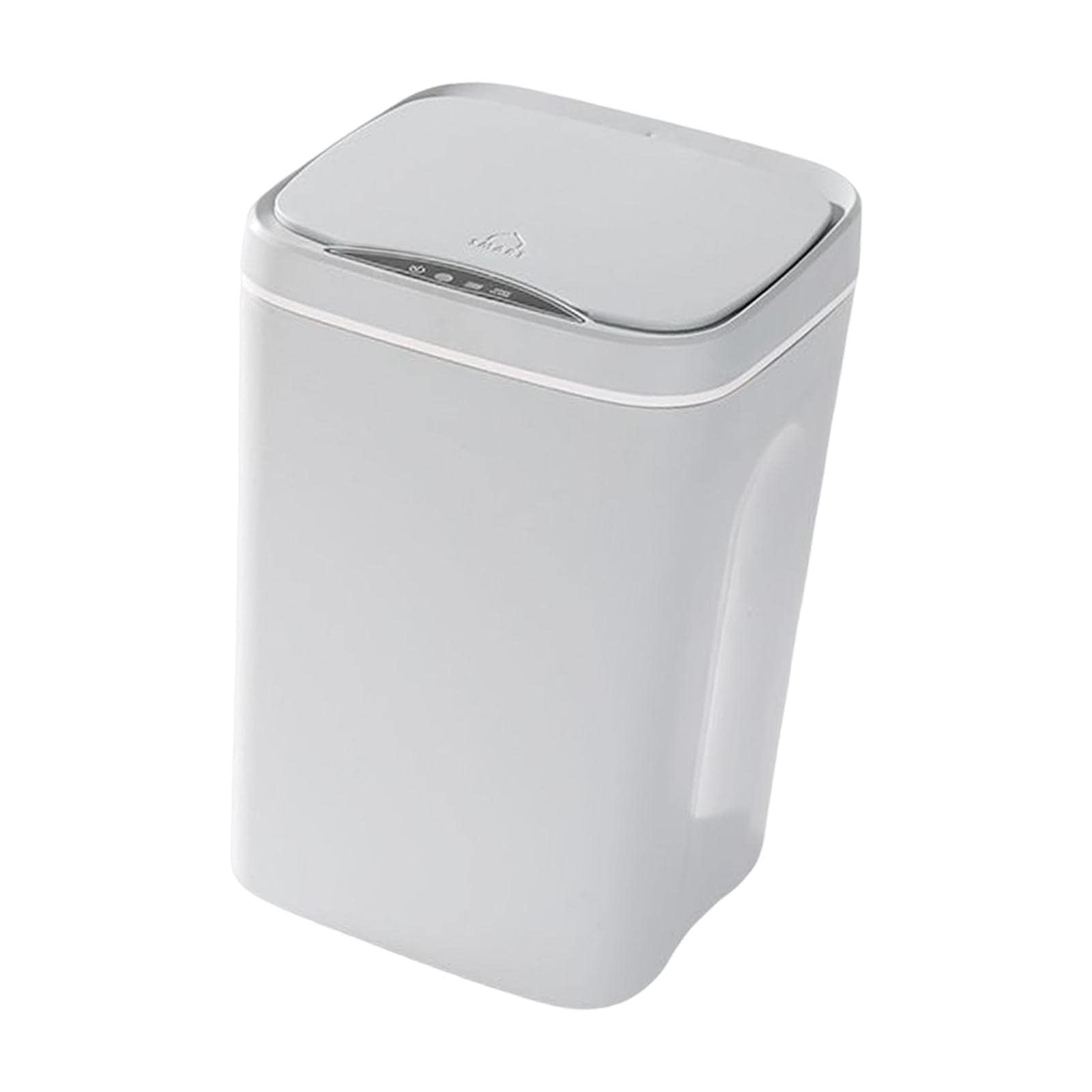 MagiDeal 11 Gallon Automatic Motion Sensor Trash Can with Lid - Touchless Kitchen Garbage Bin for Home, Office, Hotel & Bedroom - White | Hands-Free Waste Disposal for Hygienic Living Spaces