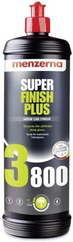 Menzerna Super Finish Plus SF 3800 - Premium Car Polishing Compound for Scratch Removal & Paint Correction - Perfect for Detailing, Show Car Prep & Automotive Paint Restoration