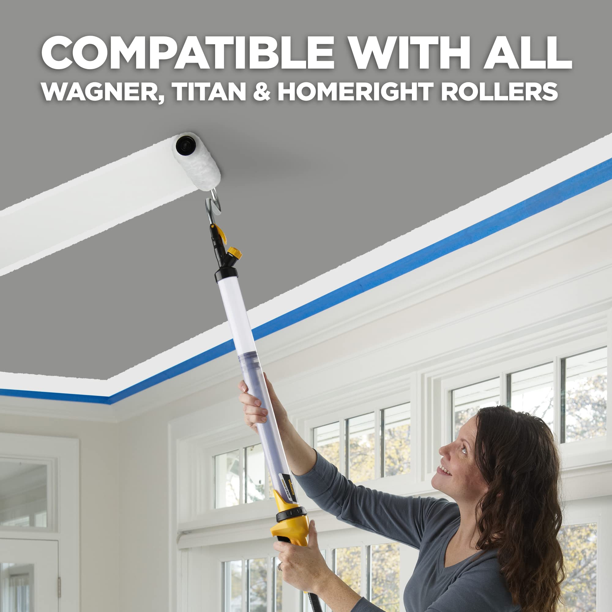 Wagner Spraytech 0155208J 3/4-Inch Power Roller Cover - Professional Paint Roller for Walls & Ceilings - Compatible with Power Paint Sticks - Perfect for DIY Home Painting Projects & Interior Renovations