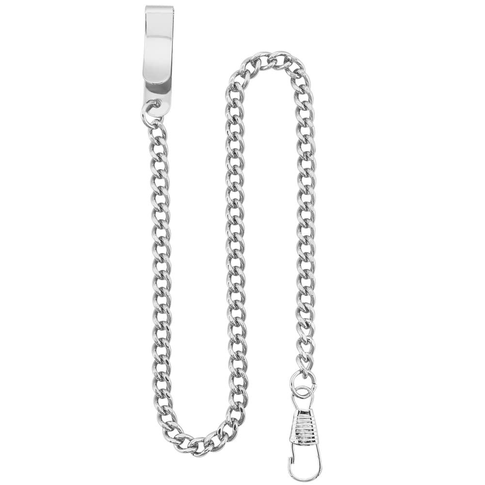 Custom Gold/Silver Pocket Watch Chain - 14 Inch with Clasps for Formal Wear