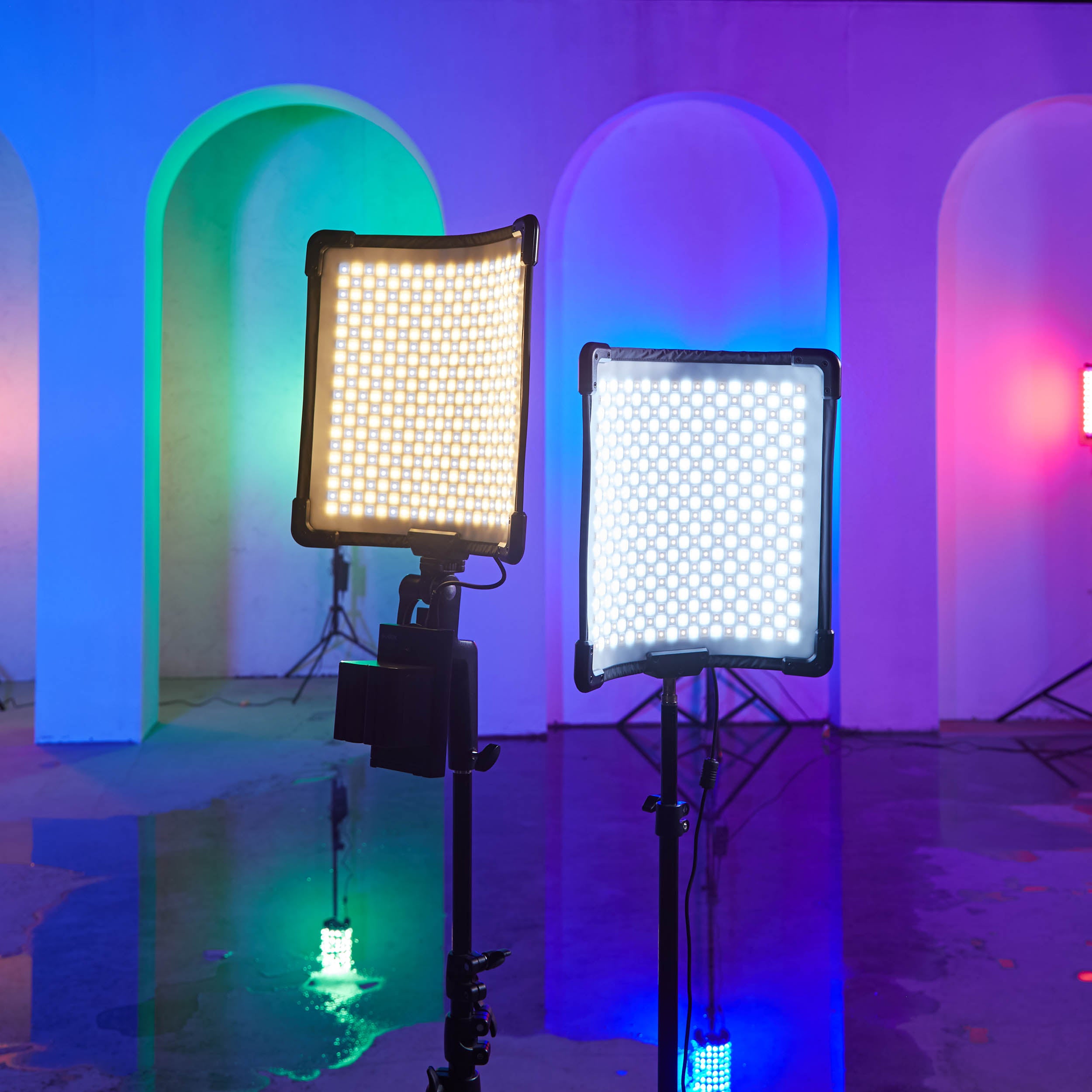 FH50R 1x1 Foot Flexible Handheld RGB LED Studio Light Panel - Perfect for Photography, Videography & YouTube Content Creation