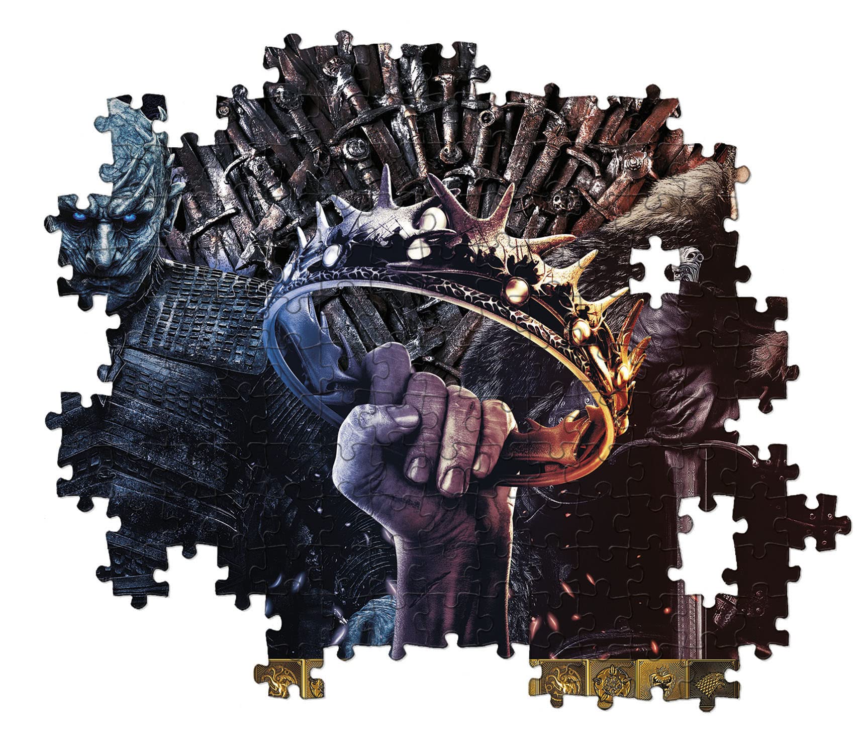 Game of Thrones 1000-Piece Jigsaw Puzzle for Adults - Clementoni 39652 - Collectible Character Puzzle for Fans, Home Decor & Relaxation