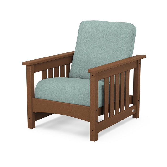 POLYWOOD Classic Mission Chair - Durable Outdoor Adirondack Chair for Patio, Garden & Poolside - Weather-Resistant & Eco-Friendly Recycled Plastic Furniture