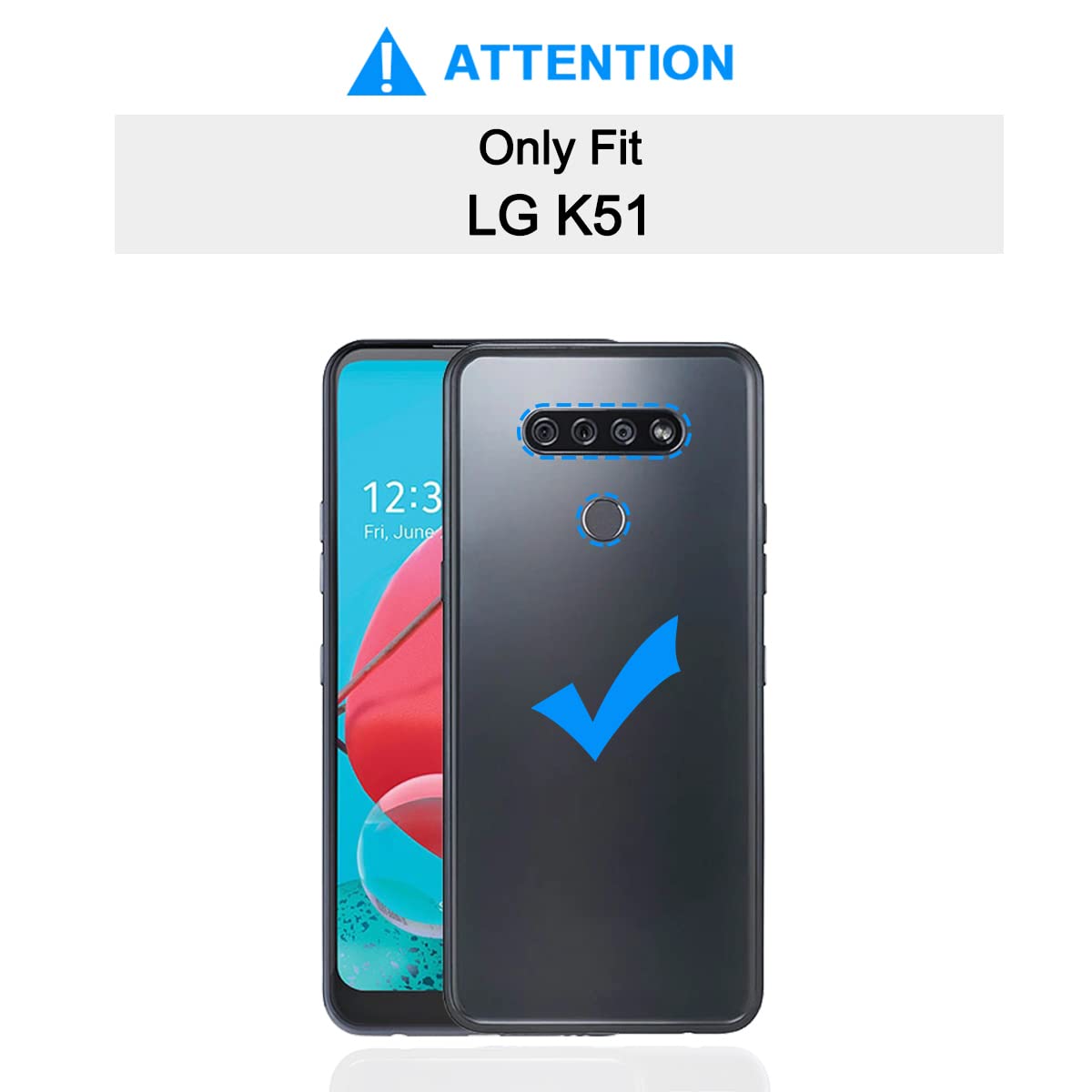 Custom LG K51 Phone Case with Reinforced Corners - Anti-Scratch Soft TPU Protective Cover - Personalized Photo & Text Design - Clear Transparent Case for Everyday Protection & Style