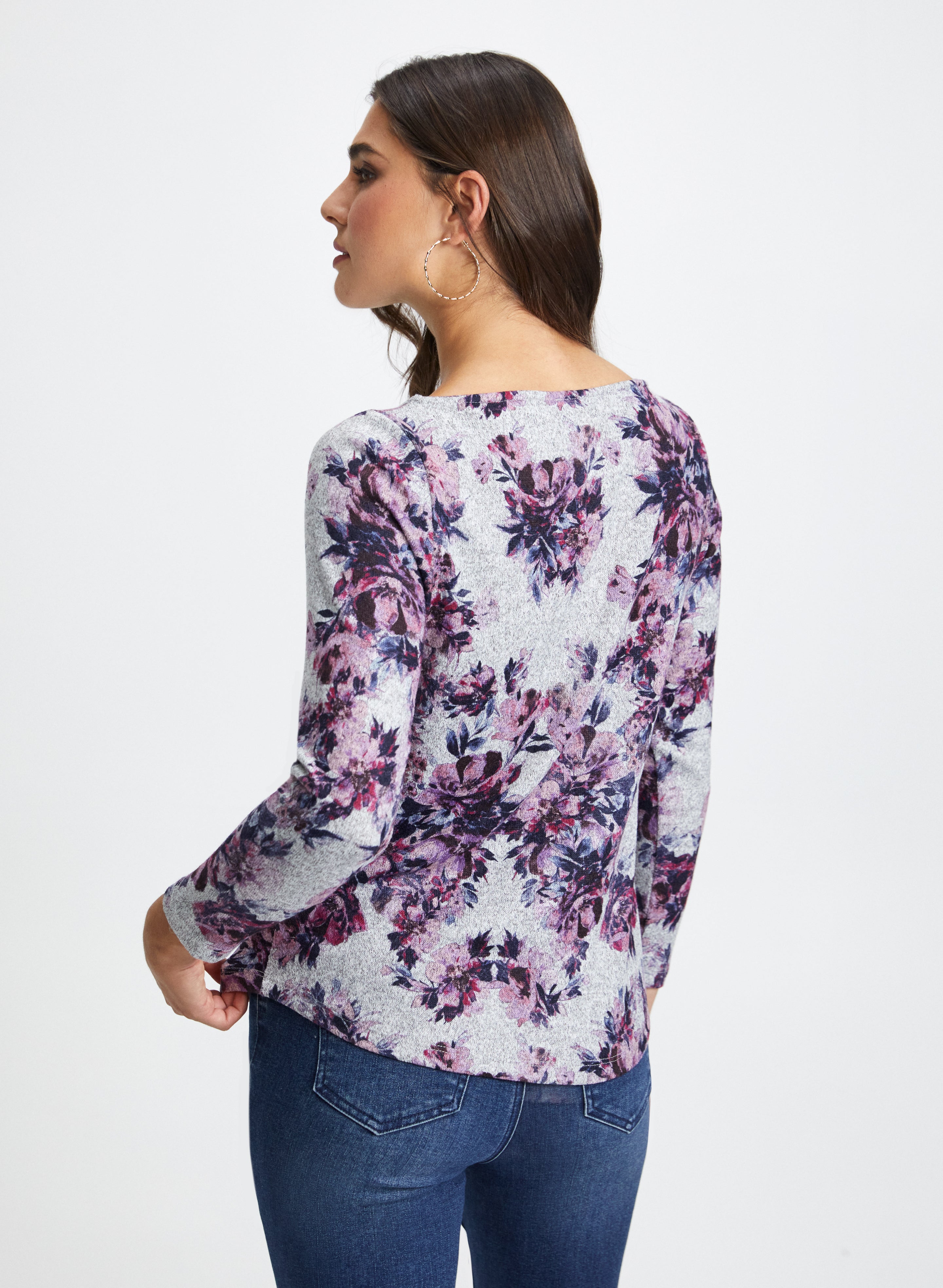 Floral Print Women's Blouse - Stylish Flowy Tops for Spring & Summer Outfits | Perfect for Casual Wear, Office, and Date Nights