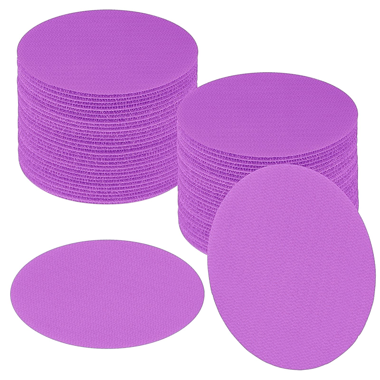 48 Pack Light Purple Carpet Spot Markers - Non-Slip Floor Dots for Classroom Organization, Social Distancing & Preschool Activities | Perfect for Teachers, Daycare & Kids' Sitting Circles