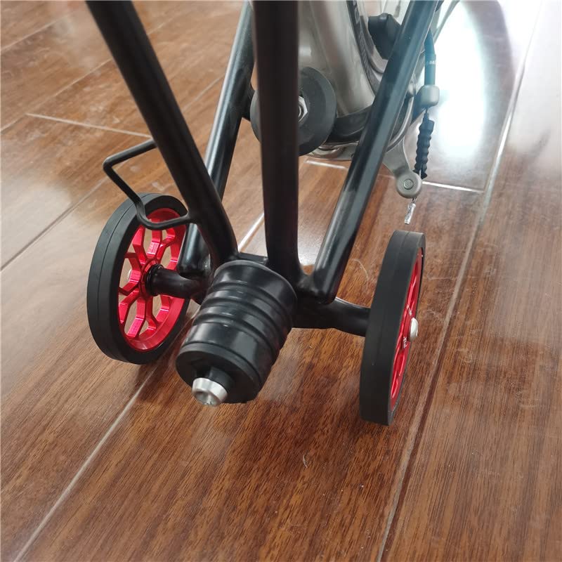Brompton Folding Bike Large Easy Wheels 80mm Gold - Smooth Rolling Upgrade for Commuting & Travel Accessories