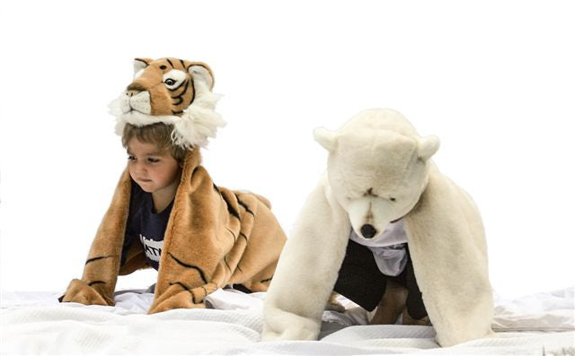 BiBiB & Co Plush Trophy - Cute Tiger Costume for Kids & Adults | Perfect for Halloween, Cosplay & Dress-Up Parties