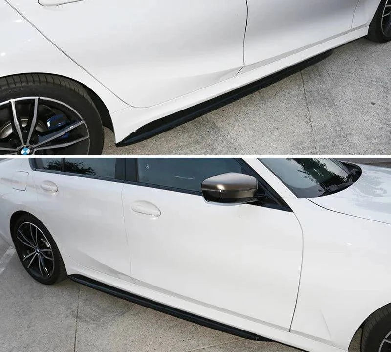 2019-2023 BMW 3 Series G20 M Sport/M340i Glossy Black ABS 2PC Side Skirts - Aerodynamic Body Kit for Enhanced Style & Performance - Perfect for Car Enthusiasts & Street Racing