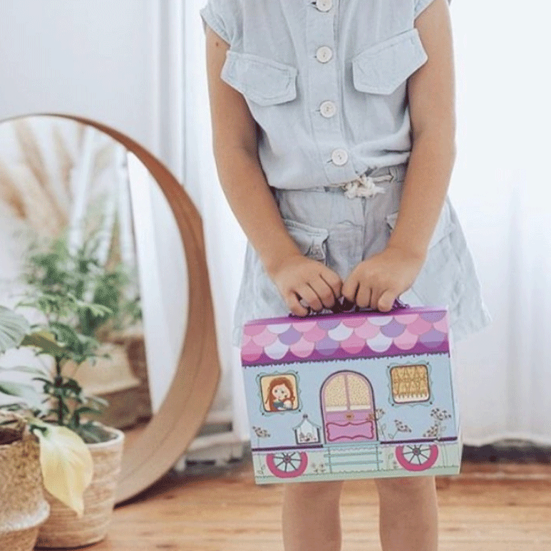 Bluchka & Indie Tinyly Doll Play House - Miniature Dollhouse for Kids Pretend Play, Collectible Toy for Ages 3+ | Perfect for Birthday Gifts, Room Decor & Imaginative Playtime