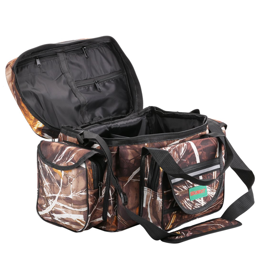 SeaKnight Waterproof Fishing Tackle Bag - Durable Saltwater & Freshwater Fishing Gear Organizer with Padded Shoulder Strap - Perfect for Bass, Trout & Offshore Fishing Trips