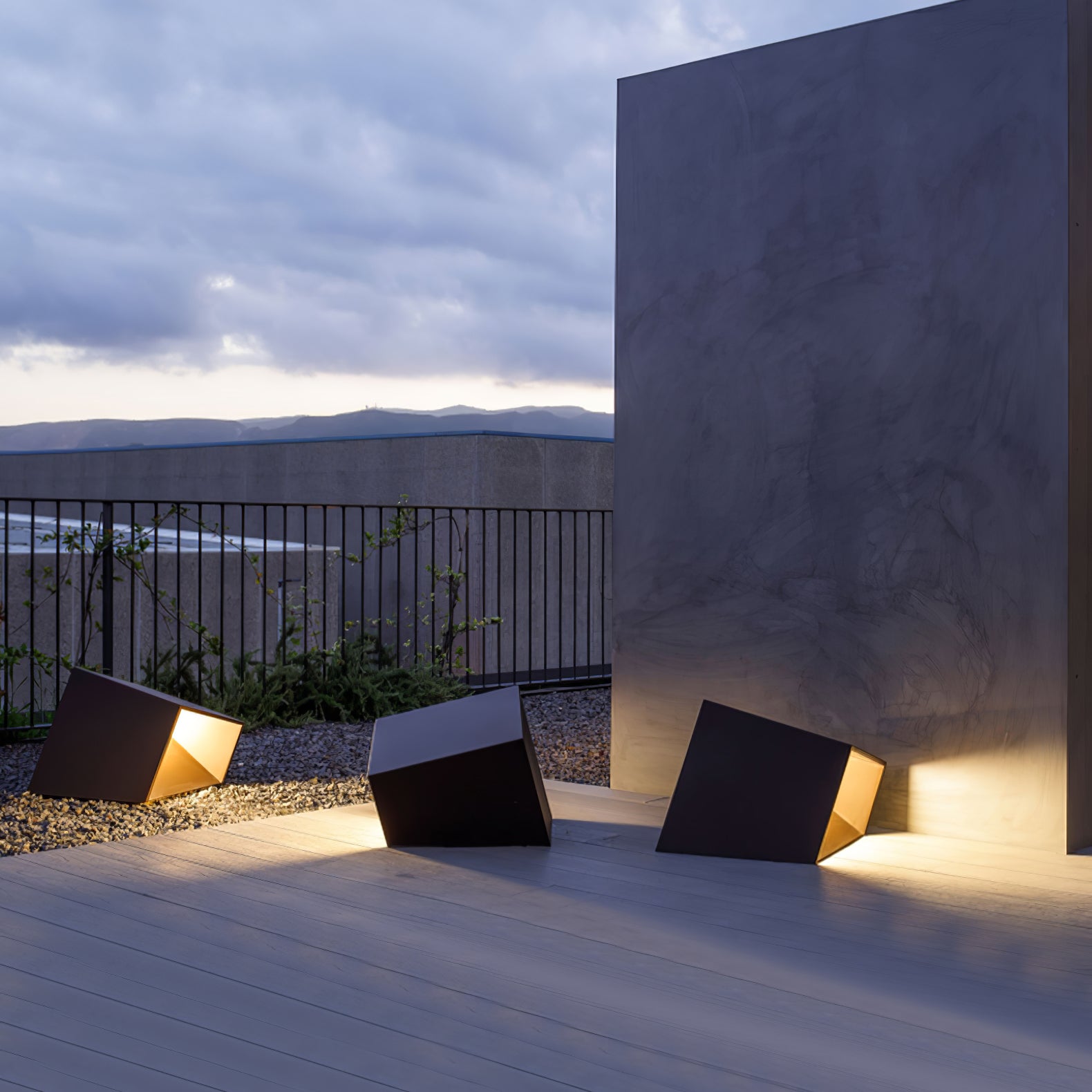 Solar Powered LED Cube Garden Lights - Waterproof Outdoor Decorative Lighting for Patio, Yard, Pathway & Landscape - Warm White & Cool White Options